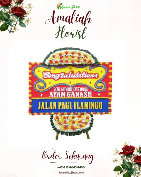 Sewa Papan Bunga Poom